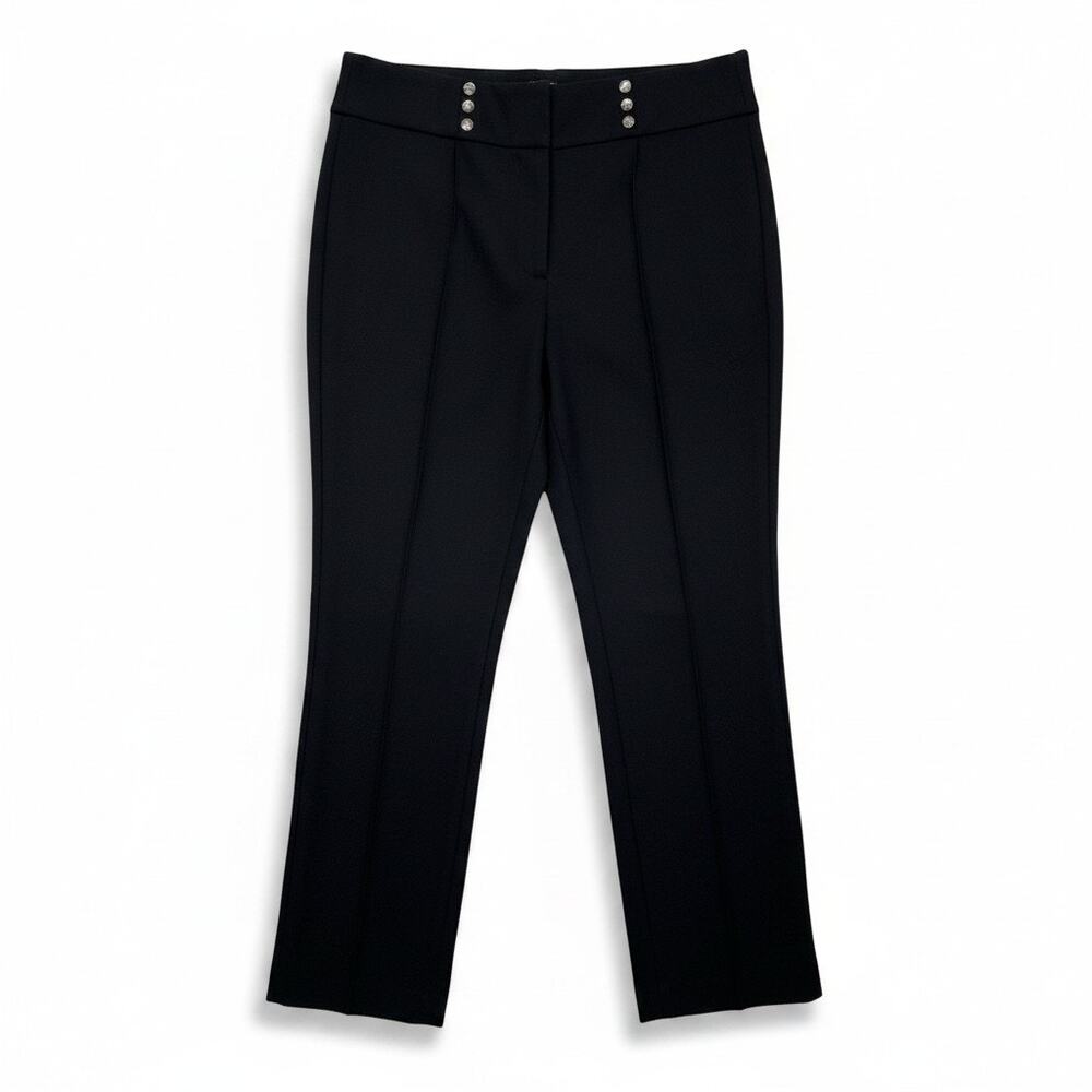 NWT Kasper Dress Pants Trouser Straight Leg Black Plus Size 16 Work Minimalist
